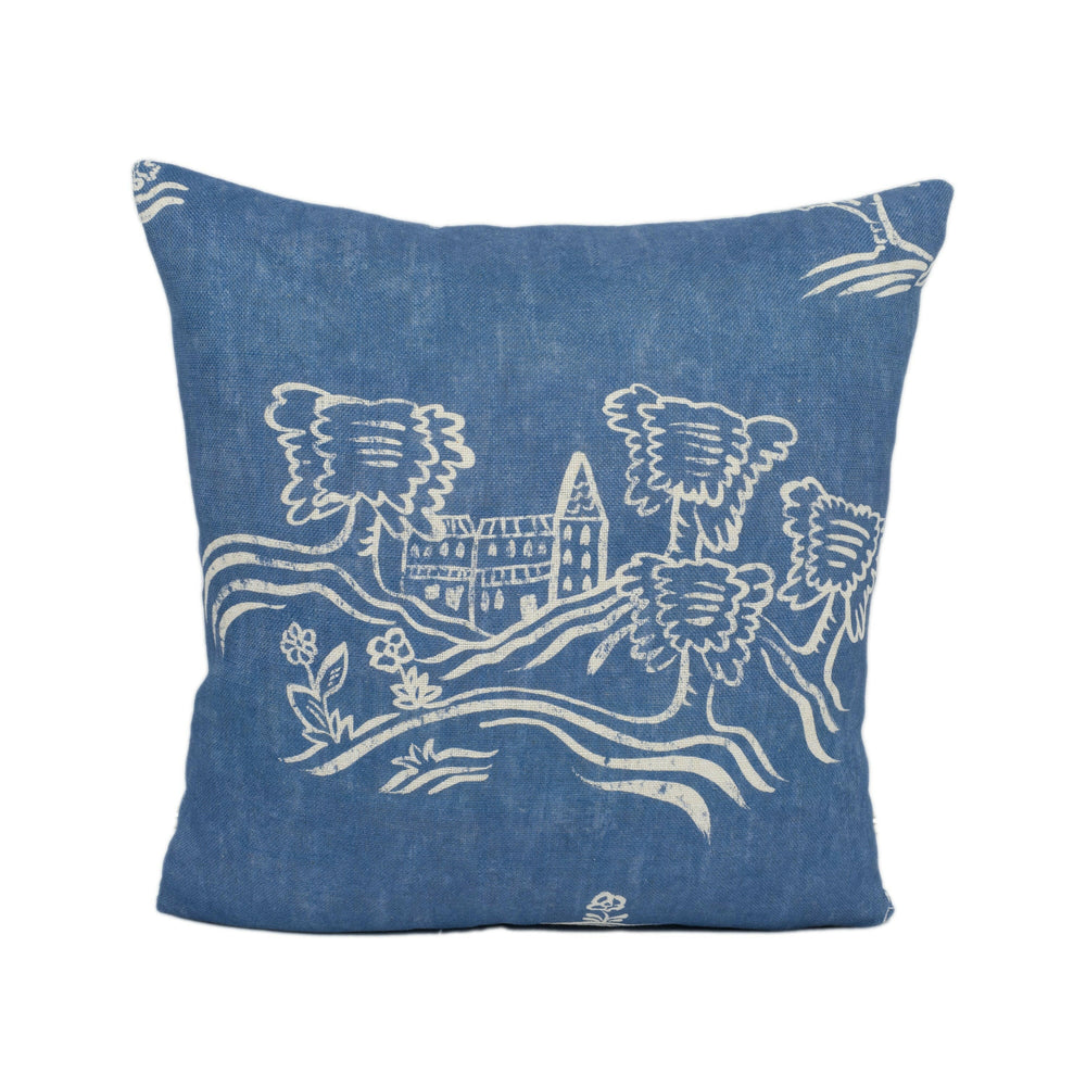 Andrew Martin - Friendly Folk - Happy Blue - Stunning Designer Cushion Cover Home Decor Throw Pillow.
