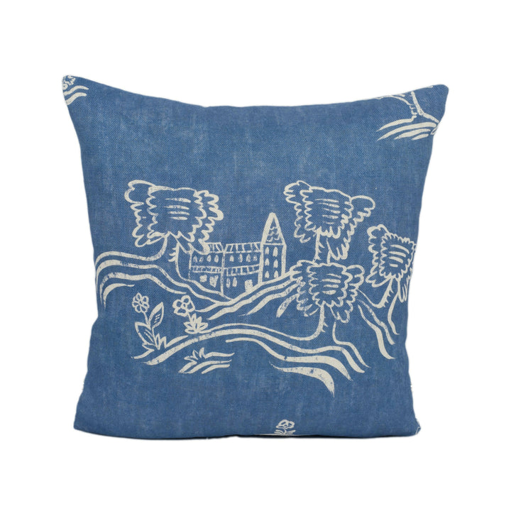 Andrew Martin - Friendly Folk - Happy Blue - Stunning Designer Cushion Cover Home Decor Throw Pillow.