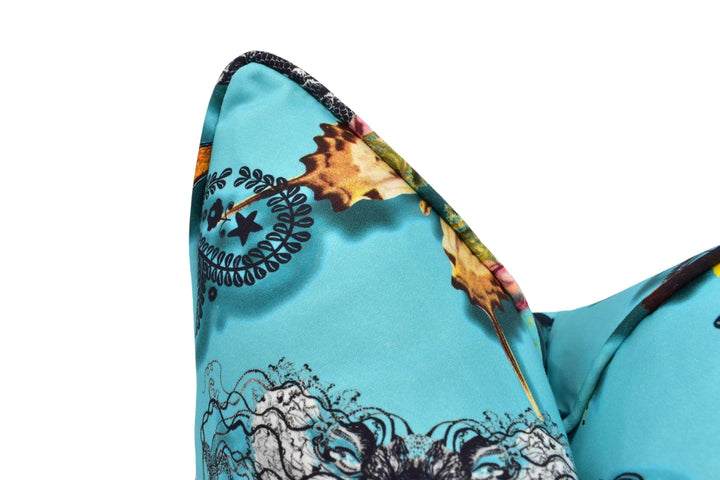 Designers Guild x Christian Lacroix - Butterfly Parade - Lagon - Expressive Artistic Designer Butterflies Cushion Cover - Luxury Handmade.