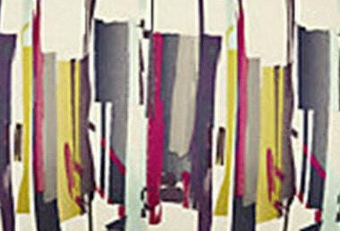 Harlequin - Zeal - Old Navy / Aqua / Lime / Magenta - Abstract Embroidered Brushstrokes Designer Cushion Cover Luxury Throw Pillow Handmade.