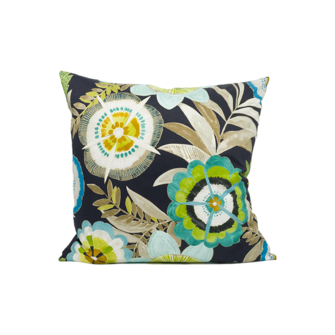 Harlequin - Komovi - Saffron / Lagoon / Citrus - Joyful Modern Artsy Floral Cushion Cover - Handmade Throw Pillow - Designer Home Décor.