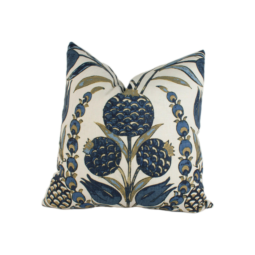 Thibaut - Corneila - Navy - Stunning Designer Cushion Cover Home Décor Throw Pillow.