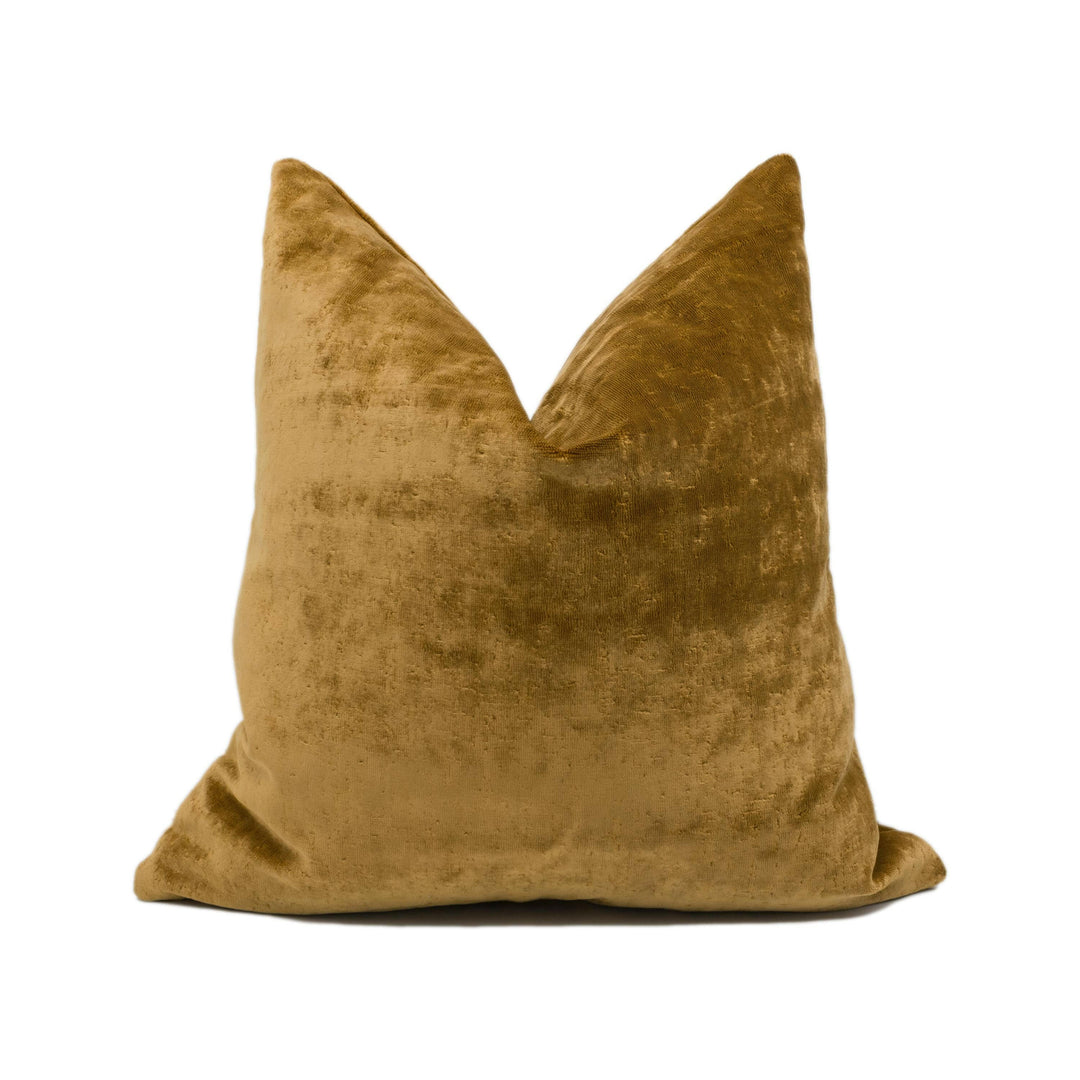 Zoffany - Curzon - Amber - Opulent Plush Velvet Cushion Cover - Handmade Throw Pillow - Designer Home Décor.