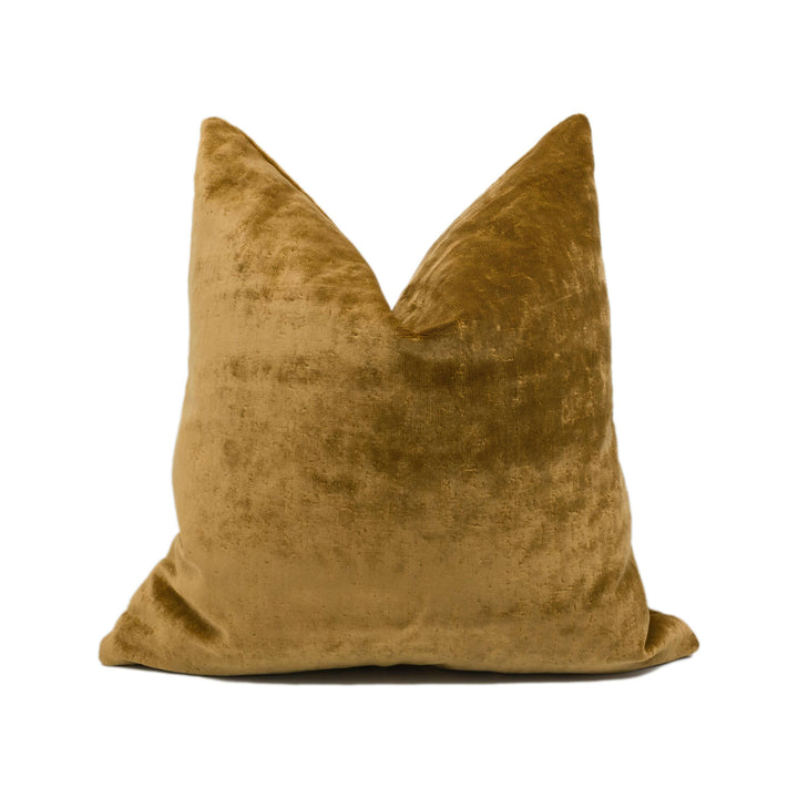 Zoffany - Curzon - Amber - Opulent Plush Velvet Cushion Cover - Handmade Throw Pillow - Designer Home Décor.