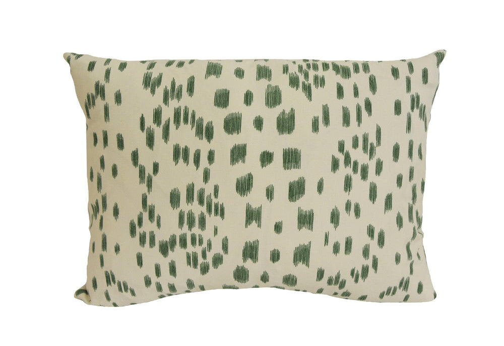 Brunschwig and Fils - Les Touches - Green - Luxurious Modern Animal Print Designer Cushion Cover - Luxury Throw Pillow - Handmade Home Decor.