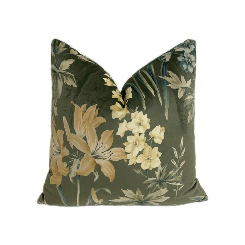 ILiv - Botanical Studies - Olive - Stunning Designer Cushion Cover Home Decor Pillow Throws.