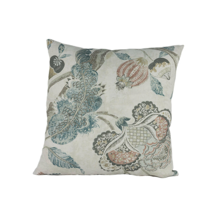Zoffany - Indienne Print - Natural / Aubusson - Luxurious Floral Zoffany Archive Cushion Cover - Handmade Throw Pillow Designer Home Decor.