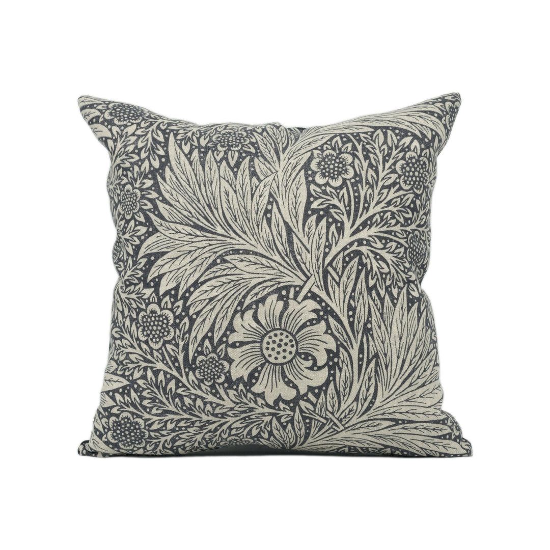 William Morris - Pure Marigold - Black Ink - Stunning Classic Monotone Cushion Cover - Handmade Throw Pillow - Designer Home Décor.
