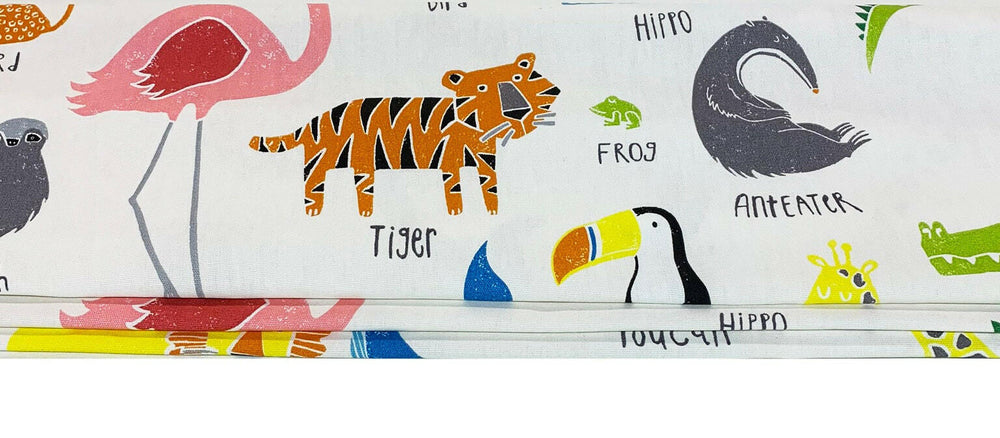Scion - Animal Magic - Tutti Fruitti / Chalk -  Made To Measure Professionally Made Roman Blind.