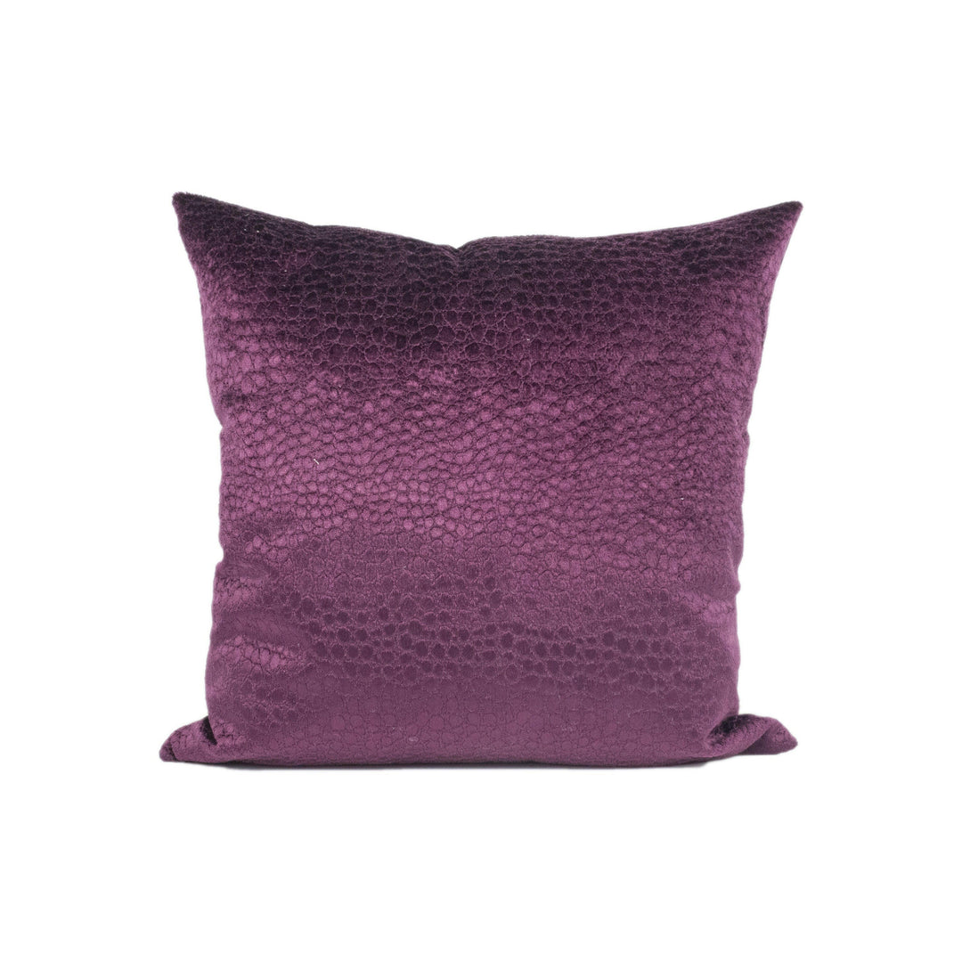 Kai - Cobra - Purple - Chic Modern Snakeskin Inspired Velvet Cushion Cover - Handmade Throw Pillow - Designer Home Décor.