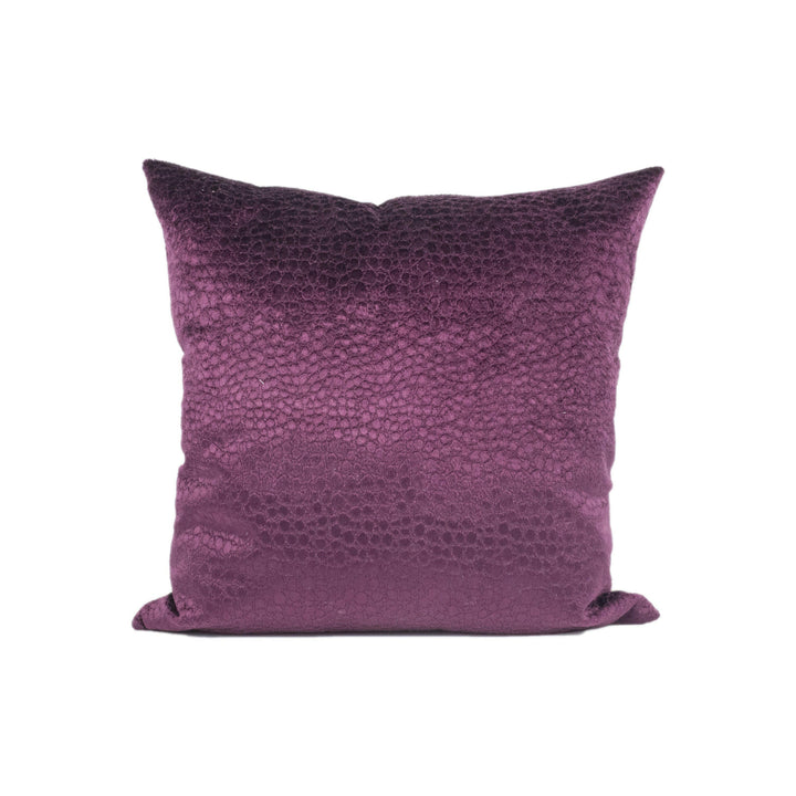 Kai - Cobra - Purple - Chic Modern Snakeskin Inspired Velvet Cushion Cover - Handmade Throw Pillow - Designer Home Décor.