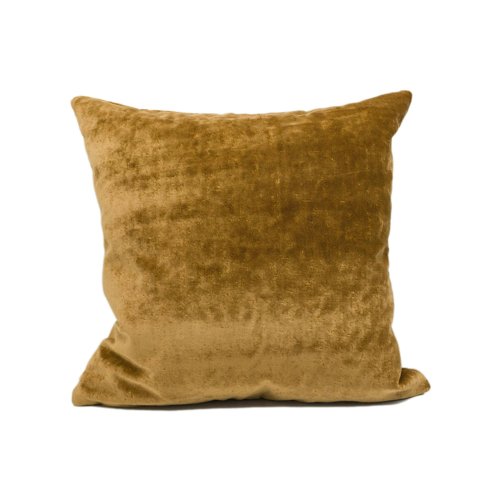 Zoffany - Curzon - Amber - Opulent Plush Velvet Cushion Cover - Handmade Throw Pillow - Designer Home Décor.