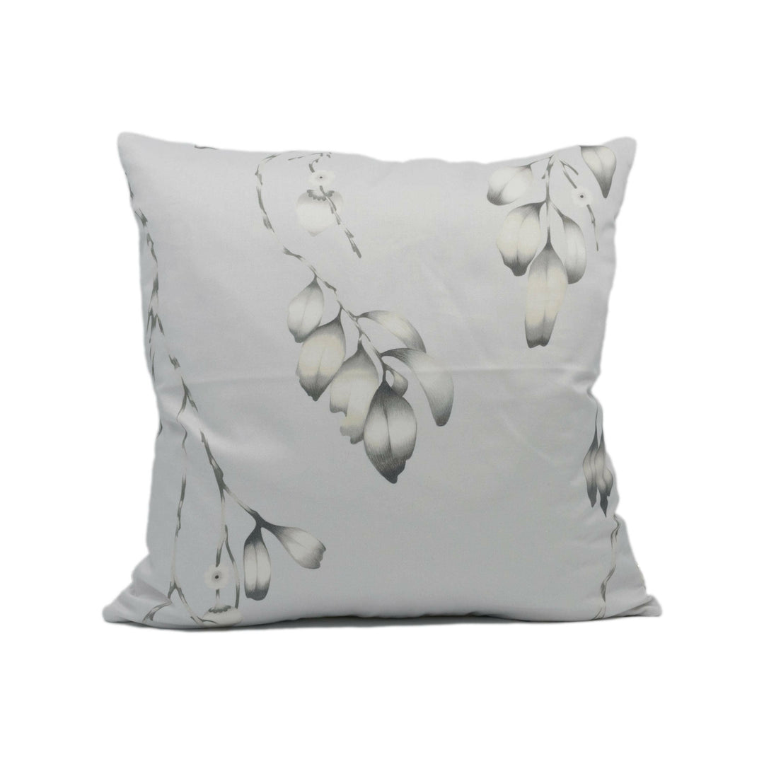 Harlequin - Iyanu - Mist / Linden - Graceful Floral Willow Branches and Birds Cushion Cover - Handmade Throw Pillow - Designer Home Décor.