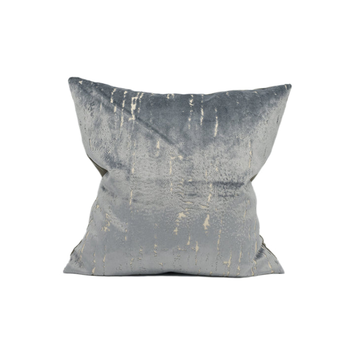 Clarke &amp; Clarke - Aurora - Silver -  Stunning Plush Modern Abstract Velvet Cushion Cover - Grey Beige Textured Designer Velvet Pillow
