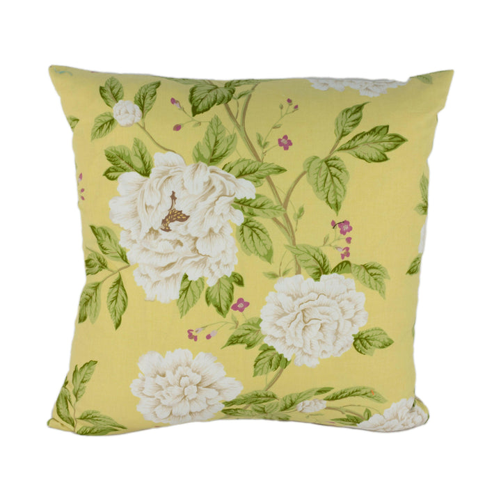 Sanderson - Peony Tree - Citrus / Purple - Stunning Designer Cushion Cover Home Decor Throw Pillow.