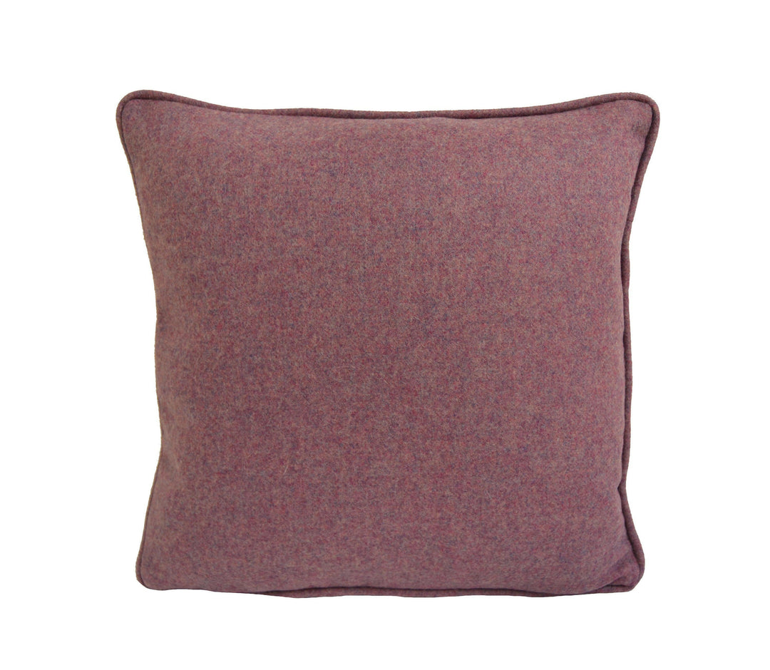 Abraham Moon - Earth - Heather -  100% Wool Cushion Cover - Designer Plaid Pillow Cover - Handmade Custom Abraham Moon Pillow.