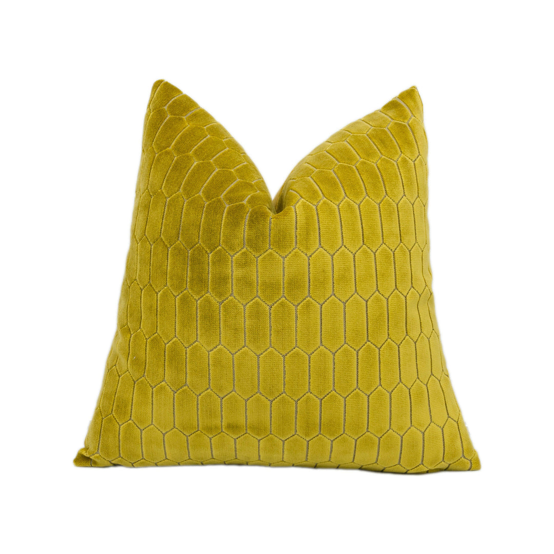 Kai - Rialta - Pollen - Elegant Velvet Designer Cushion Cover Handmade Throw Pillow Stunning Home Décor.