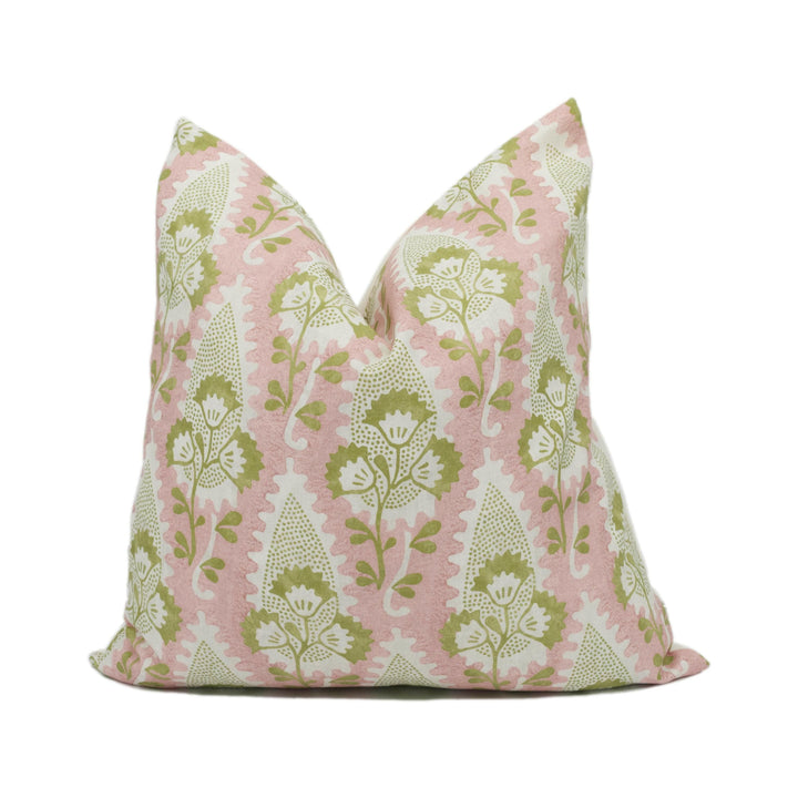 Thibaut - Anna French - Cornwall - Blush - Beautiful Botanical Paisley Designer Cushion Cover - Luxury Throw Pillow - Handmade Home Décor.