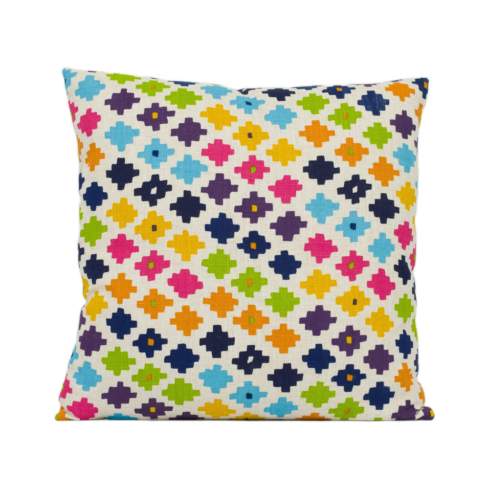 Andrew Martin - Serengeti - Multi - Bright Fun Geometric Cushion Cover Handmade Throw Pillow Designer Home Décor.