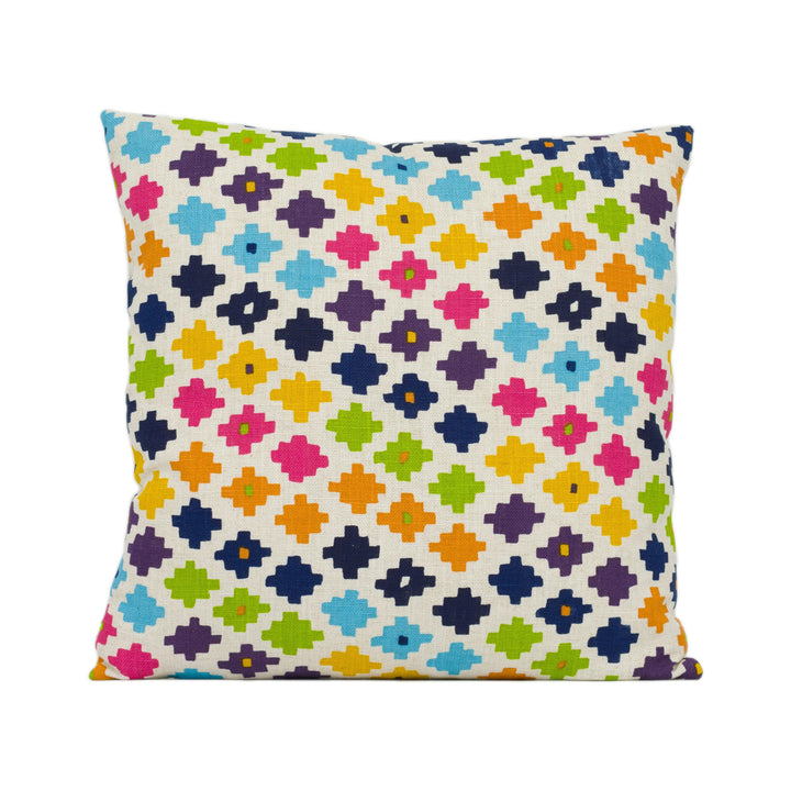 Andrew Martin - Serengeti - Multi - Bright Fun Geometric Cushion Cover Handmade Throw Pillow Designer Home Décor.