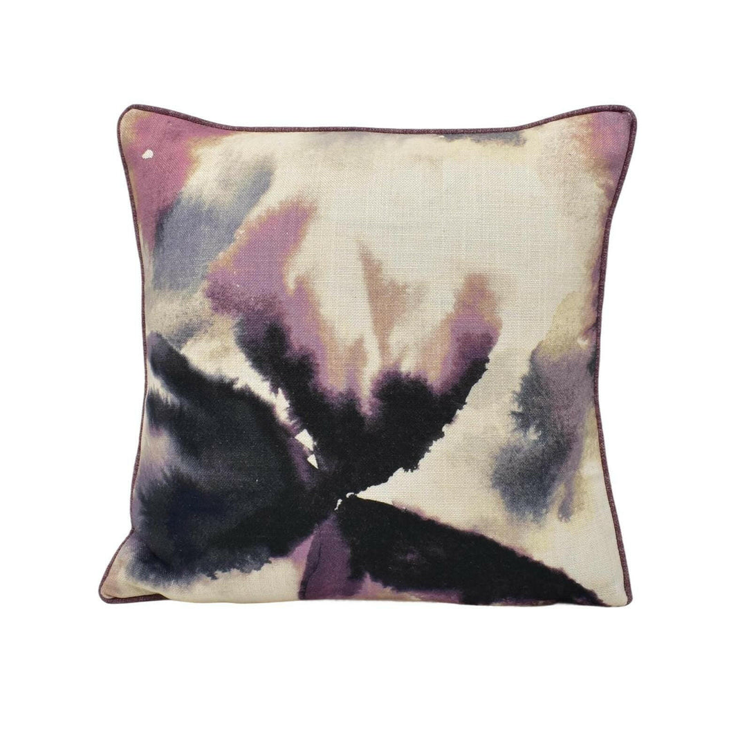 Harlequin - Flores -  Damson / Viola / Blush - Elegant Abstract Watercolour Floral Designer Cushion Cover Luxury Throw Pillow Handmade Home.
