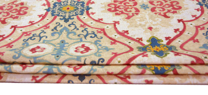 Designers guild - Valetta - Peacock - Professionally Made Roman Blind Made to Measure.