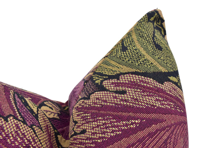 William Morris - Acanthus Tapestry - Grape / Heather - Complex Layered Foliage Thick Weave Designer Cushion Cover - Luxury Throw Pillow.