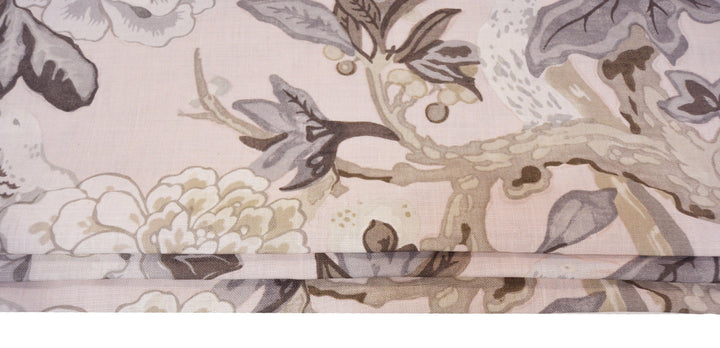 Schumacher - Bermuda Blossom - Blush -  Made To Measure Professionally Made Roman Blind.
