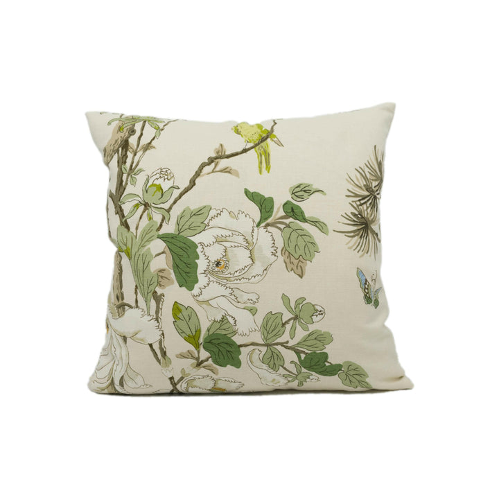 GP & J Baker - Tree Peony - Cream / Ivory / Sand - Classic Elegant Floral Cushion Cover - Handmade Throw Pillow - Designer Home Décor.