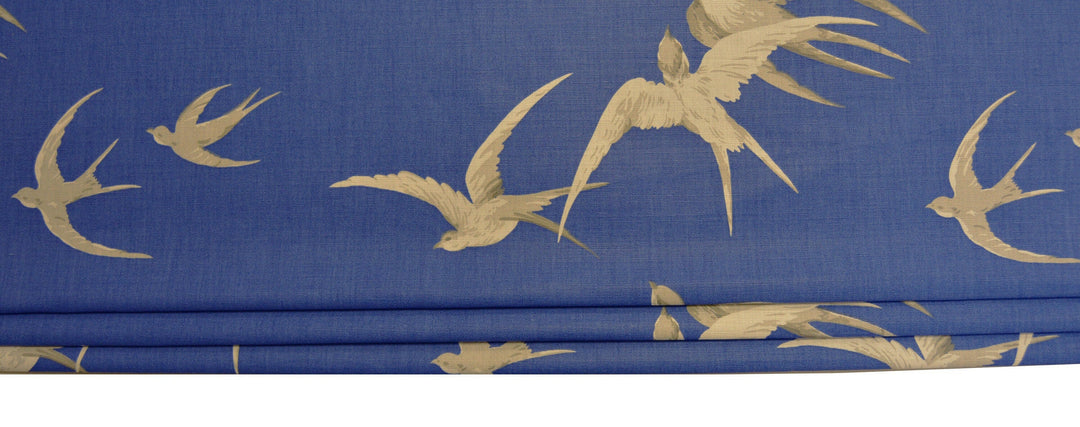 Sanderson - Swallows - Limited Edition Colourway - Professionally Made Roman Blind Made to Measure.