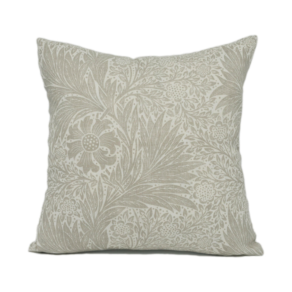 William Morris - Pure Marigold - Lightish Grey - Stunning Classic Monotone Cushion Cover - Handmade Throw Pillow - Designer Home Décor.