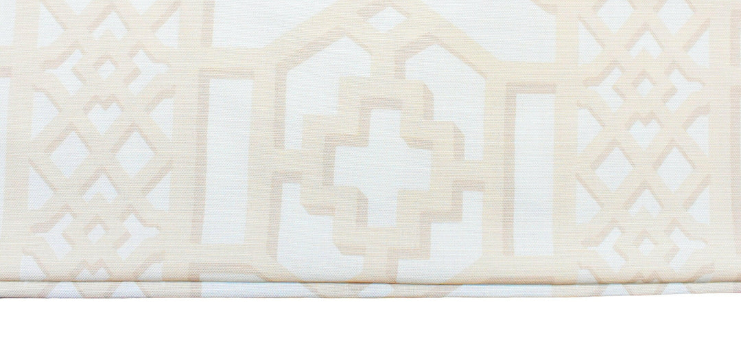 Schumacher - Zanzibar Trellis - Blush - Made To Measure Professionally Made Roman Blind.