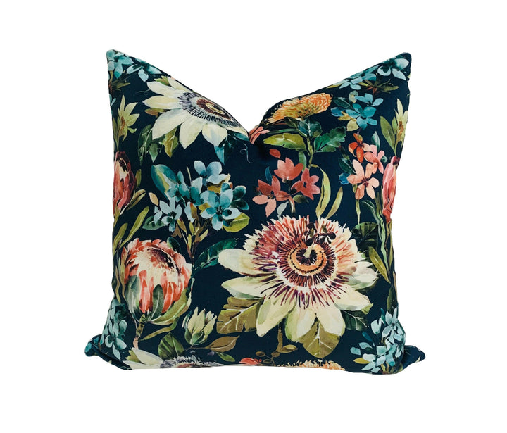 Clarke & Clarke x Studio G - Paradise - Midnight Velvet - Cushion Covers - Pillow Throws - Stunning Designer Home Decor.