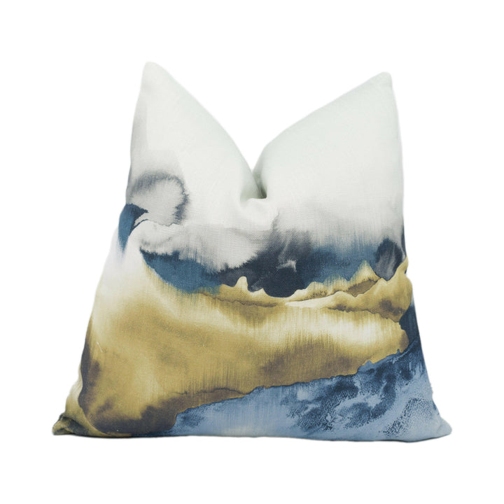 Harlequin - Kailani - Lagoon / Linden - Stunning Snowy Mountain Landscape Handmade Cushion Cover Throw Pillow Designer Home Décor.