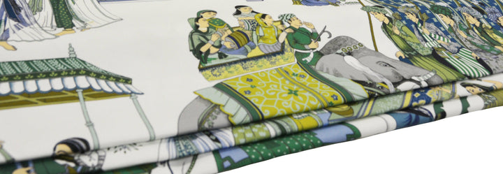 Manuel Canovas - Kalinda - Bleu de Prusse - Made To Measure Professionally Made Roman Blind.