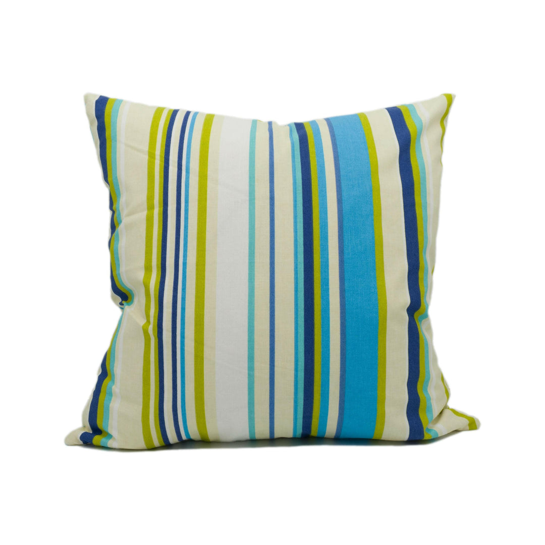 Harlequin - Rush - Ocean Khaki White & Neutral - Modern Colourful Uneven Stiped Cushion Cover - Handmade Throw Pillow - Designer Home Décor.