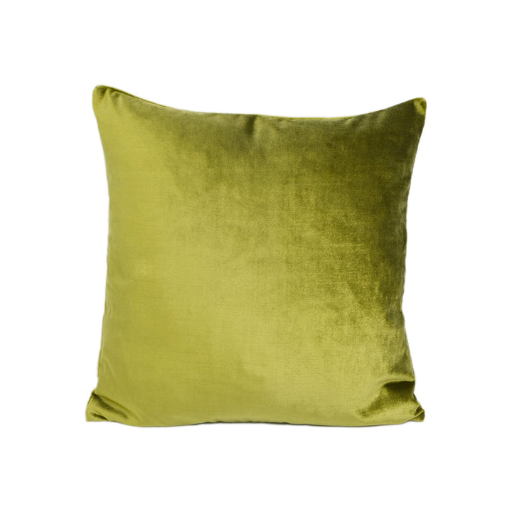Clarke &amp; Clarke - Allure - Chartreuse - Plush Velvet Statement Cushion