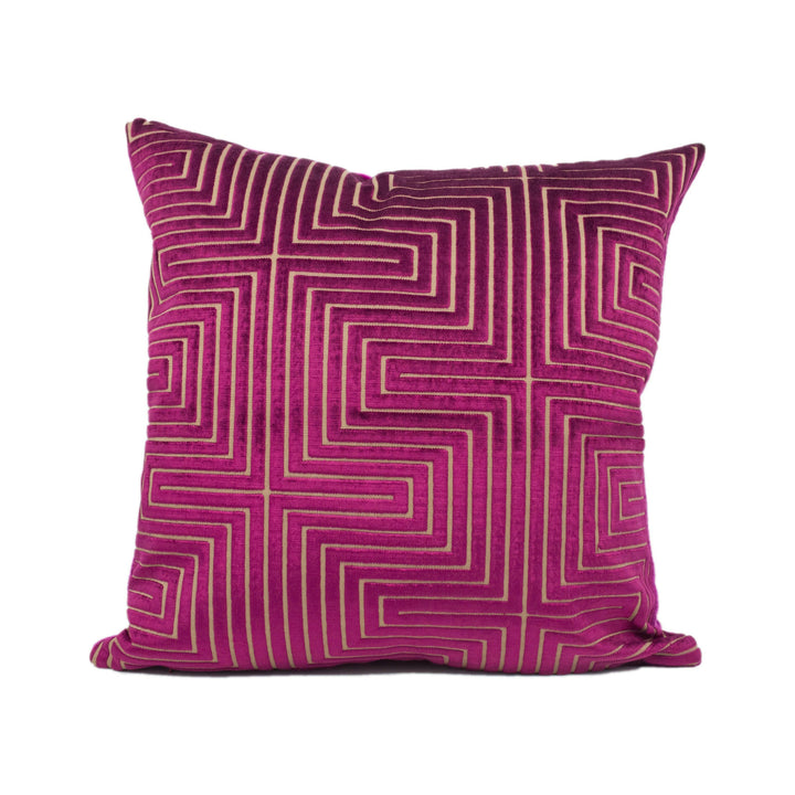 Scalamandre - Old World Weavers - Nexus - Pink - Plush Luxury Designer Cut Velvet Cushion Cover - Luxury Throw Pillow - Handmade Home Décor.