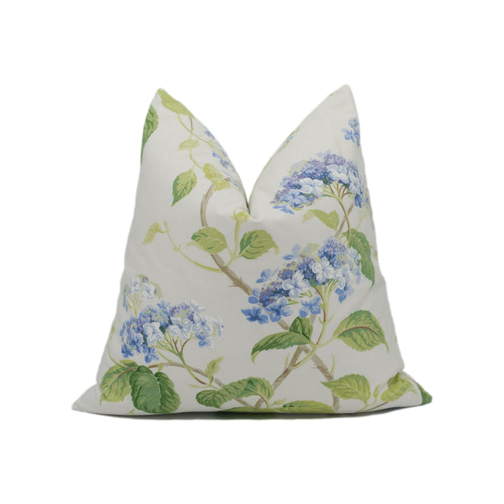 Colefax and Fowler - Summerby - Blue - Classic Gentle Floral Designer Cushion Cover - Luxury Throw Pillow - Handmade Home Décor.