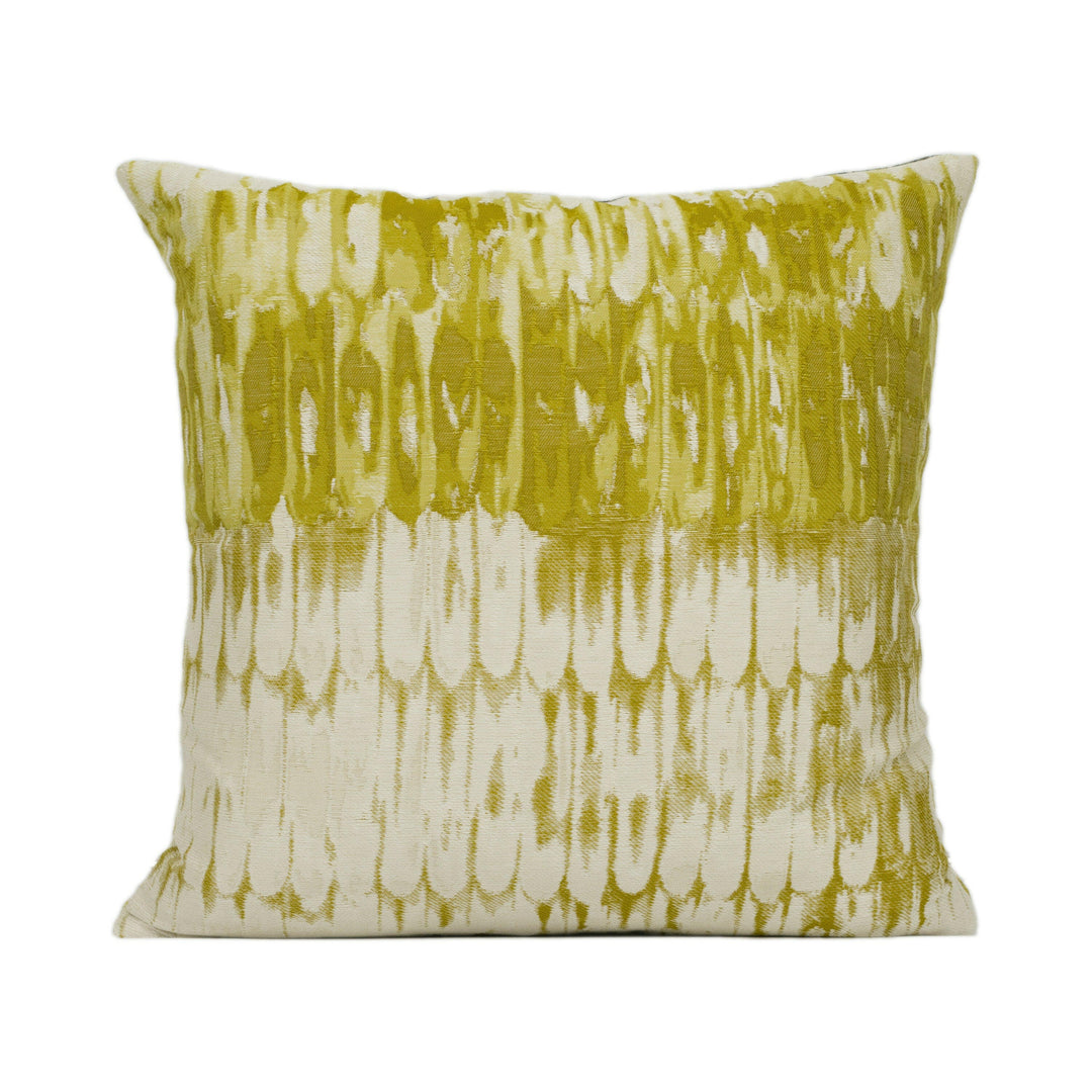 Harlequin - Pontia - Ochre / Steel - Striking Abstract Feather Ombré Cushion Cover - Handmade Throw Pillow - Designer Home Décor.