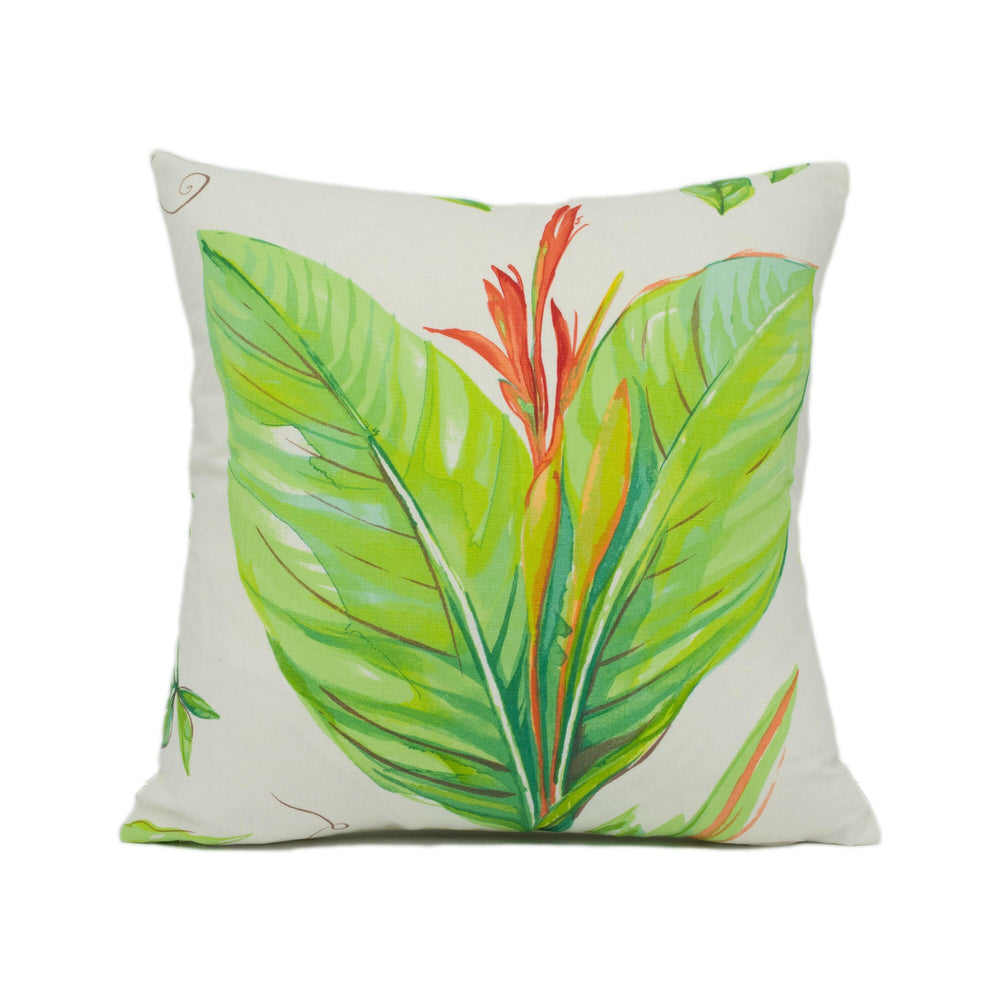 Zoffany - Canna Lily - Painterly Garden Floral Cushion Cover - Handmade Throw Pillow - Designer Home Décor.
