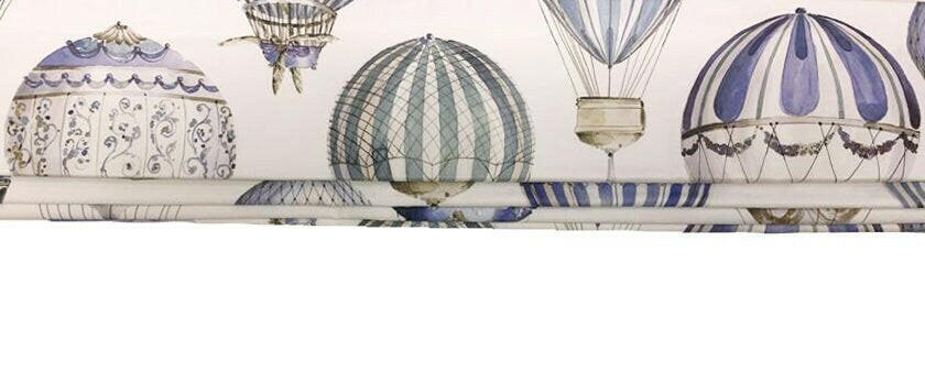 Manuel Canovas - L'Envol - Ciel - Professionally Made Roman Blind Made to Measure.