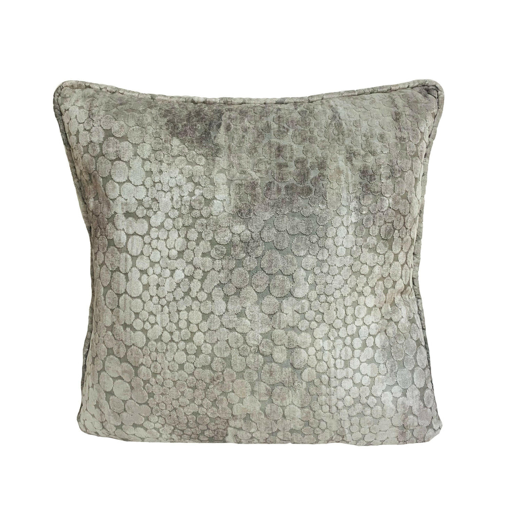 Prestigious - Monument - Stone - Sumptuous Geometric Velvet Cushion Cover - Handmade Throw Pillow Designer Home Decor.