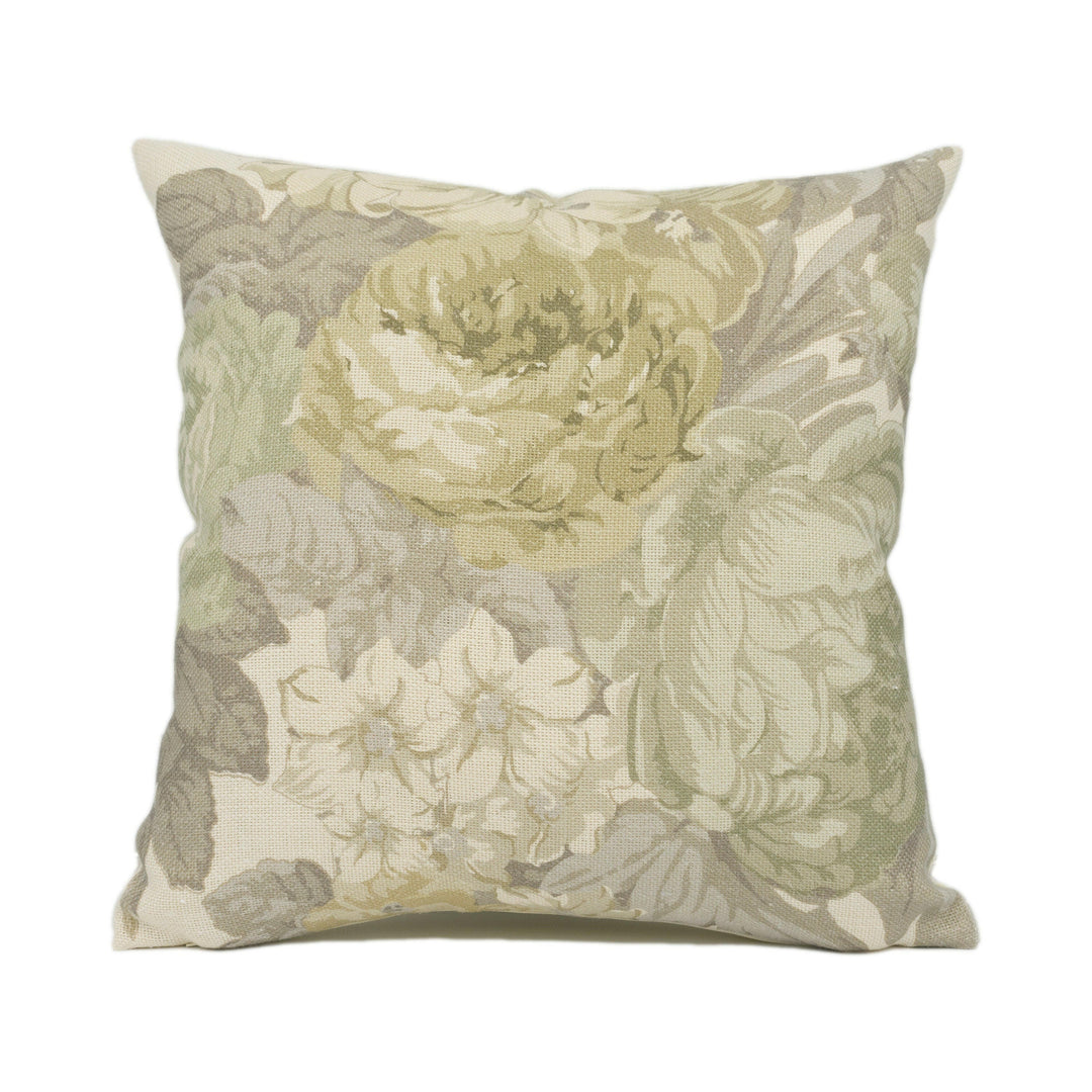 Tessa Proudfoot for St Leger &amp; Viney - Isabella - Eucalyptus - Chic Floral Cushion Cover - Handmade Throw Pillow - Designer Home Décor.