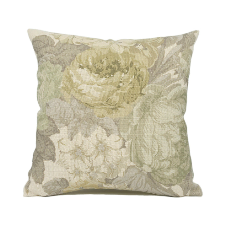 Tessa Proudfoot for St Leger &amp; Viney - Isabella - Eucalyptus - Chic Floral Cushion Cover - Handmade Throw Pillow - Designer Home Décor.