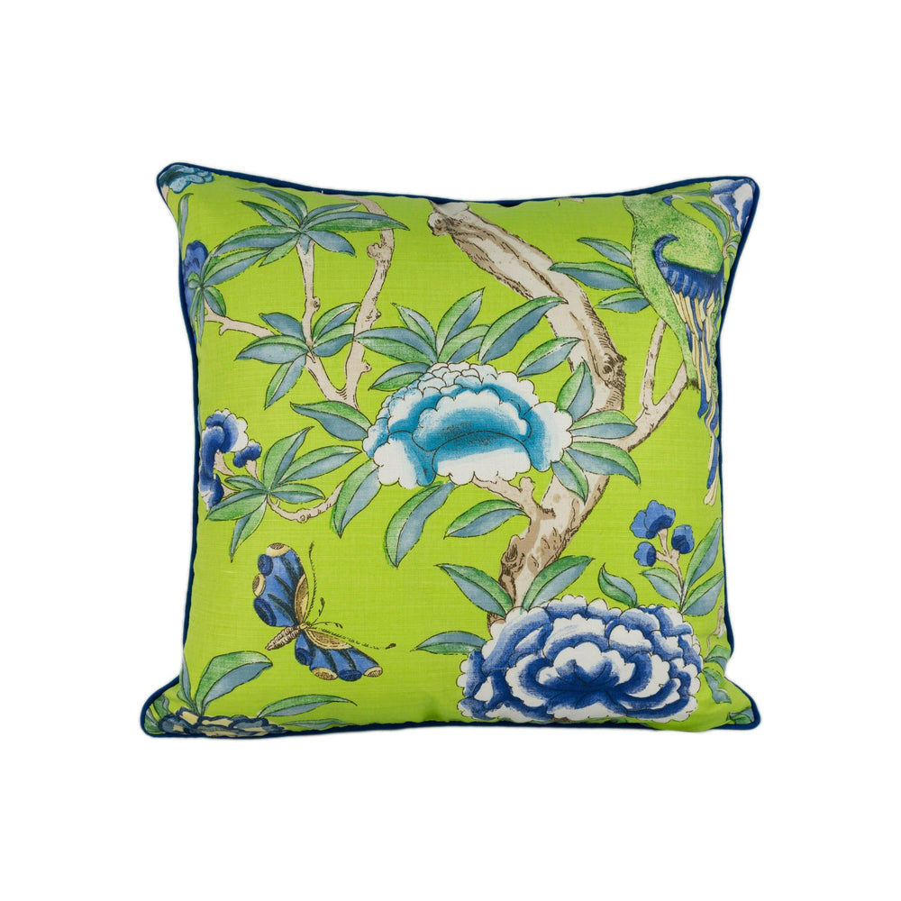 Thibaut - Giselle - Green - Cushion Cover Throw Pillow Designer Home Decor.