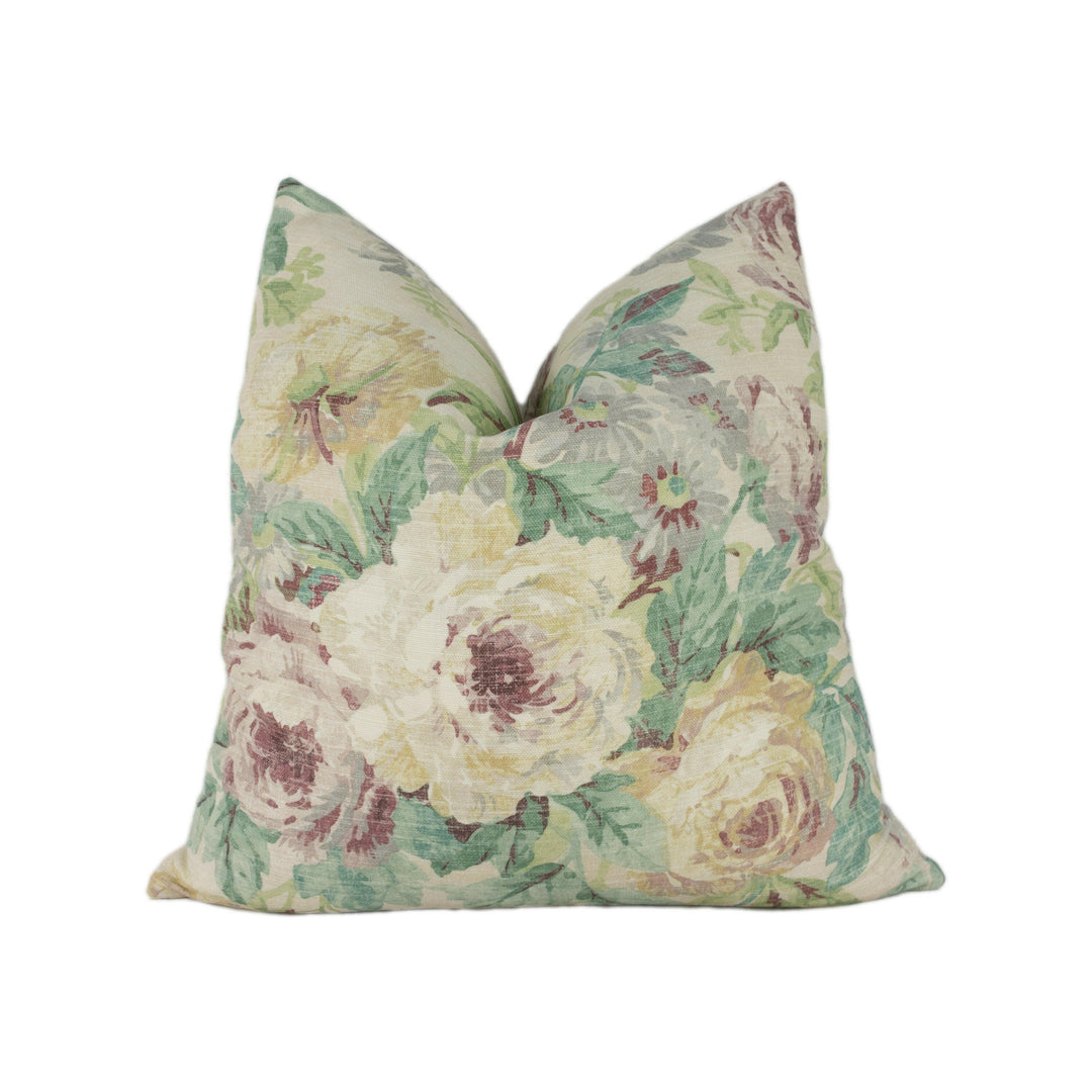 Sanderson - Amelia Rose - Vanilla / Taupe - Stunning Cushion Cover Designer Throw Pillow Home Decor.