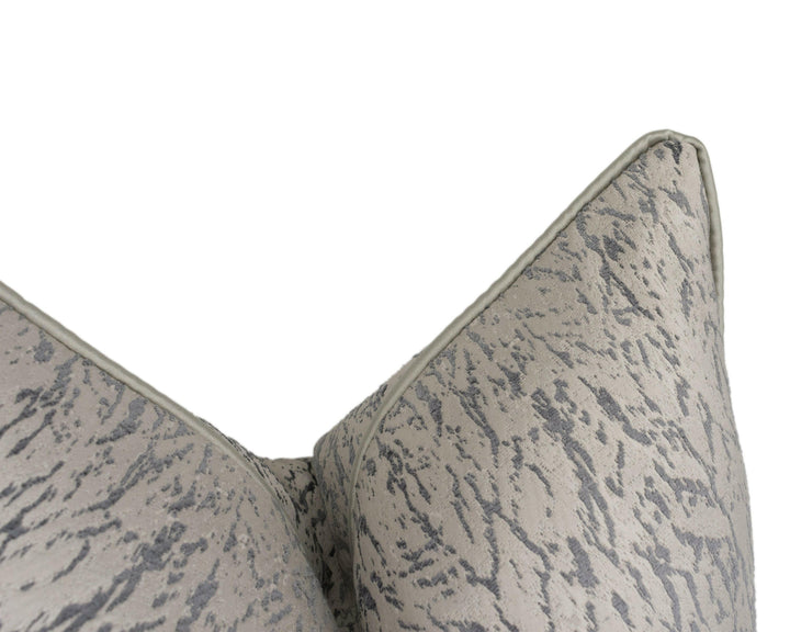 Warwick - Igneous - Graphite - Chic Modern Contrast Piped Cushion Cover - Handmade Throw Pillow - Designer Home Décor.