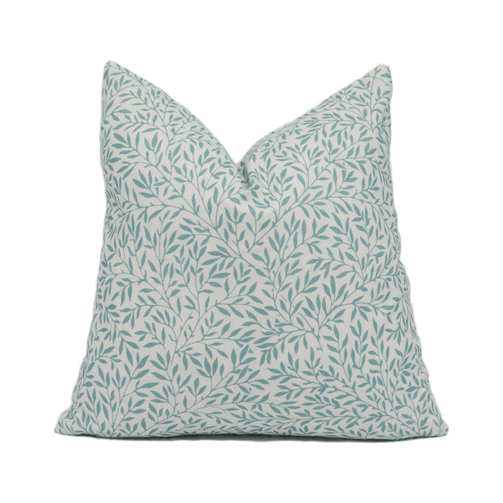 William Morris - Standen - Sea Glass - Delicate Leaf Vine Cushion Cover - Handmade Throw Pillow - Designer Home Décor.