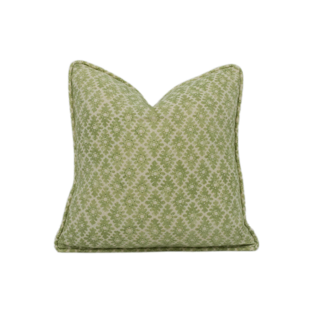 Linwood - Ashfield - Pear - Attractive Small Scale Geometric Designer Cushion Cover - Luxury Throw Pillow - Handmade Home Décor.